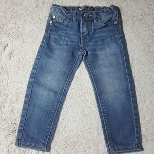 Levi's jeans with glittery button & hearts on back Size 2T